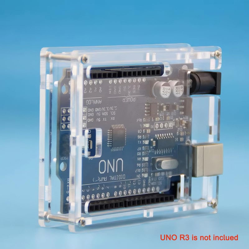 Gikfun Uno R3 Case Enclosure Transparent Clear Computer Box Compatible with Arduino UNO R3 EK1642 - Image 4